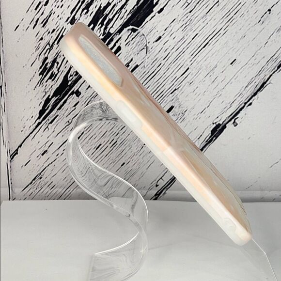 Matte Marble Look 12 Pro Max Case- Peach/Coral Color - Picture 4 of 4